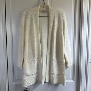 Cozy Cream Open-Front Sweater